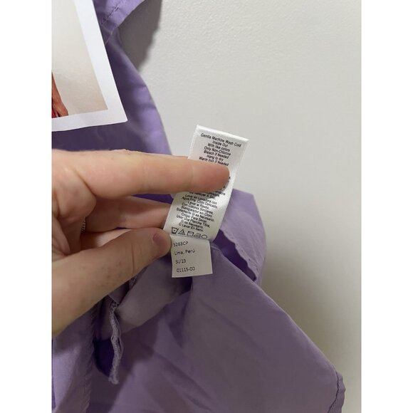 Nation LTD. NWT Truly Purple Pima Cotton Mini Dress Size XS‎ - Picture 6 of 9